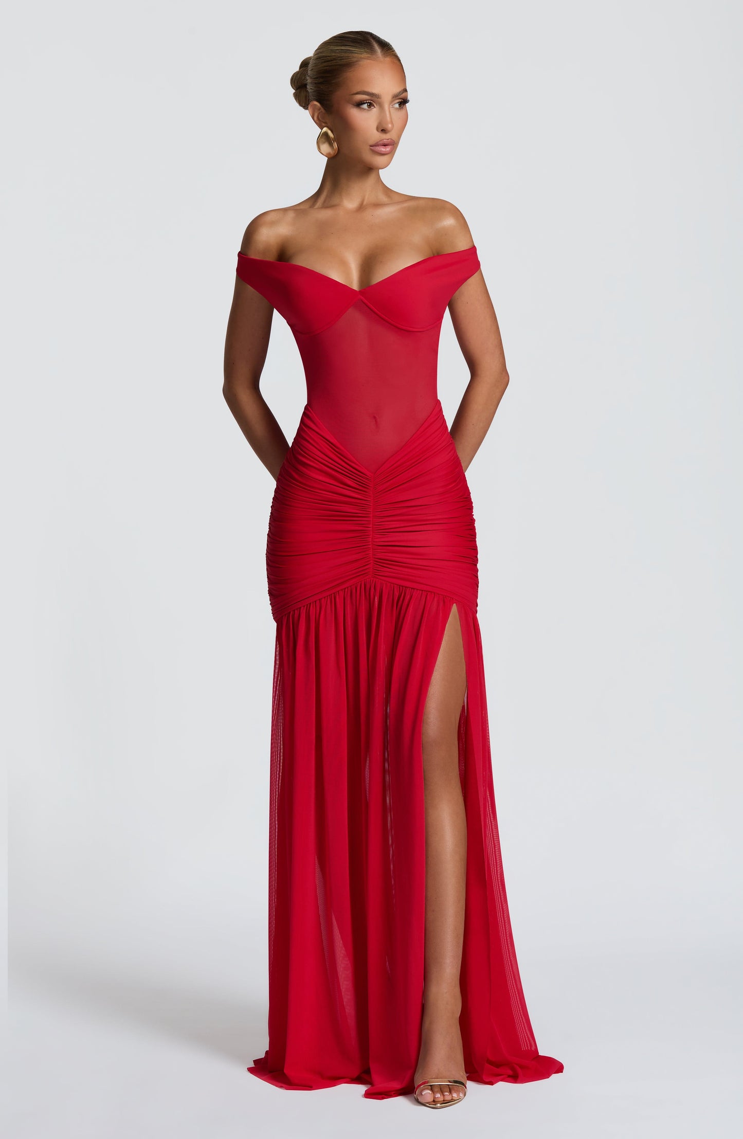 ALAIA MAXI DRESS - RED