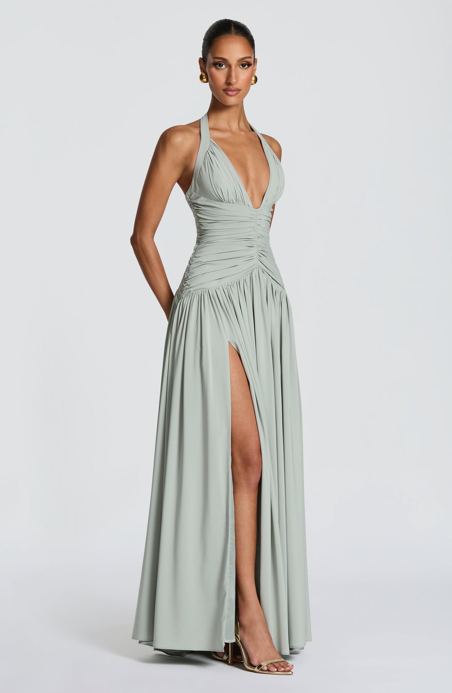 AMARIS MAXI DRESS - SAGE