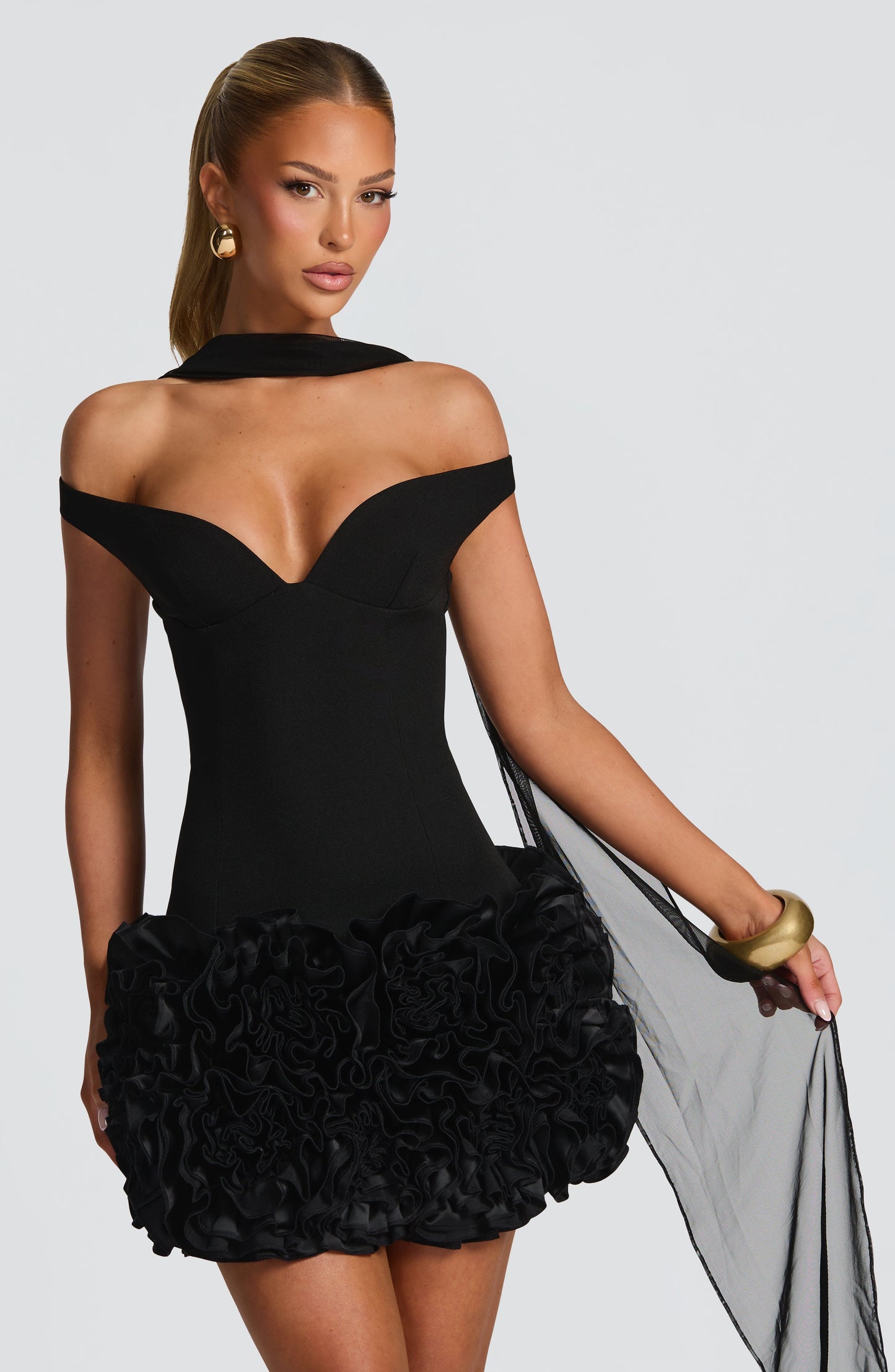 AVETA MINI DRESS - BLACK