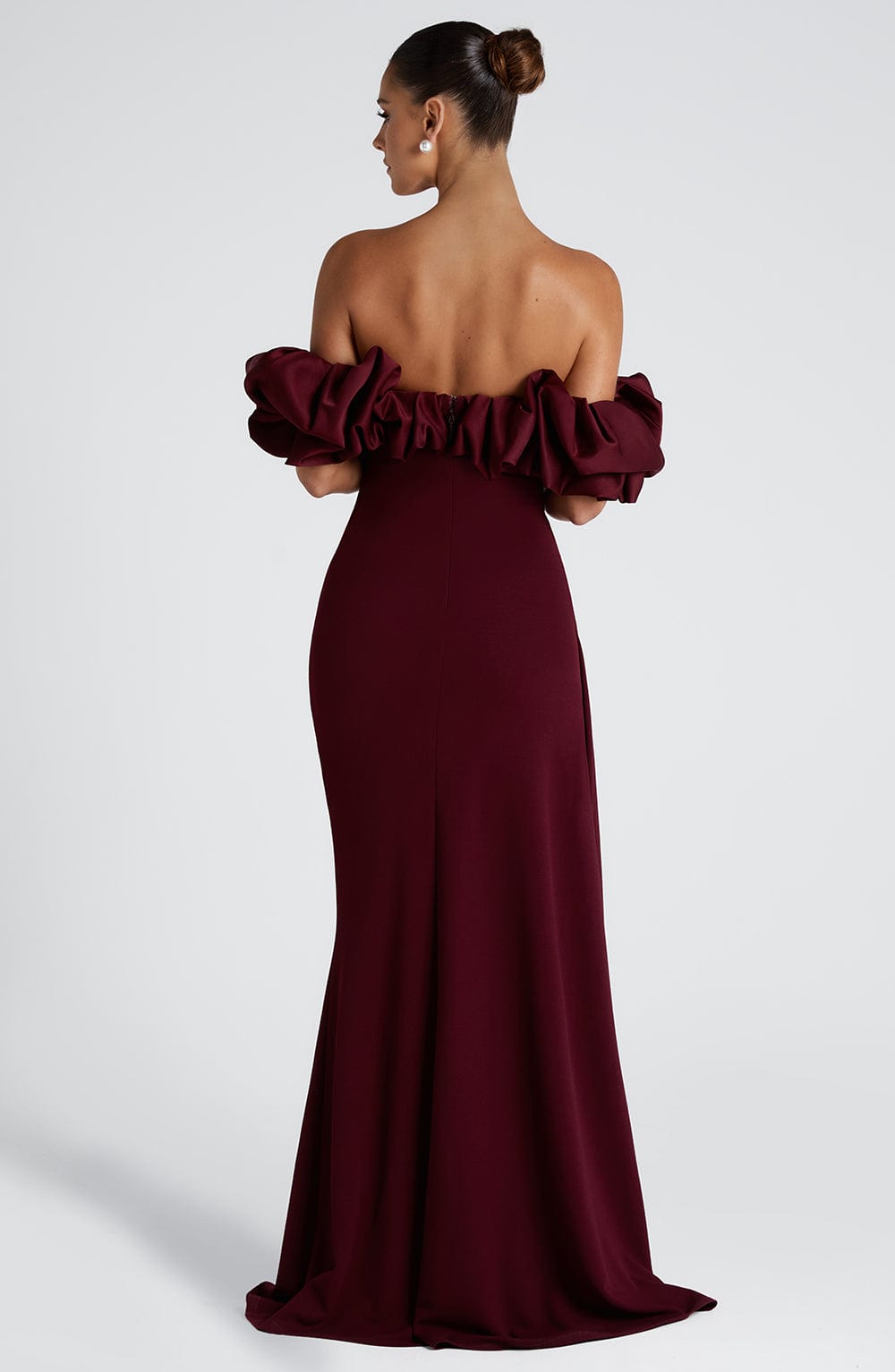 ELSIE MAXI DRESS - CHERRY LACQUER
