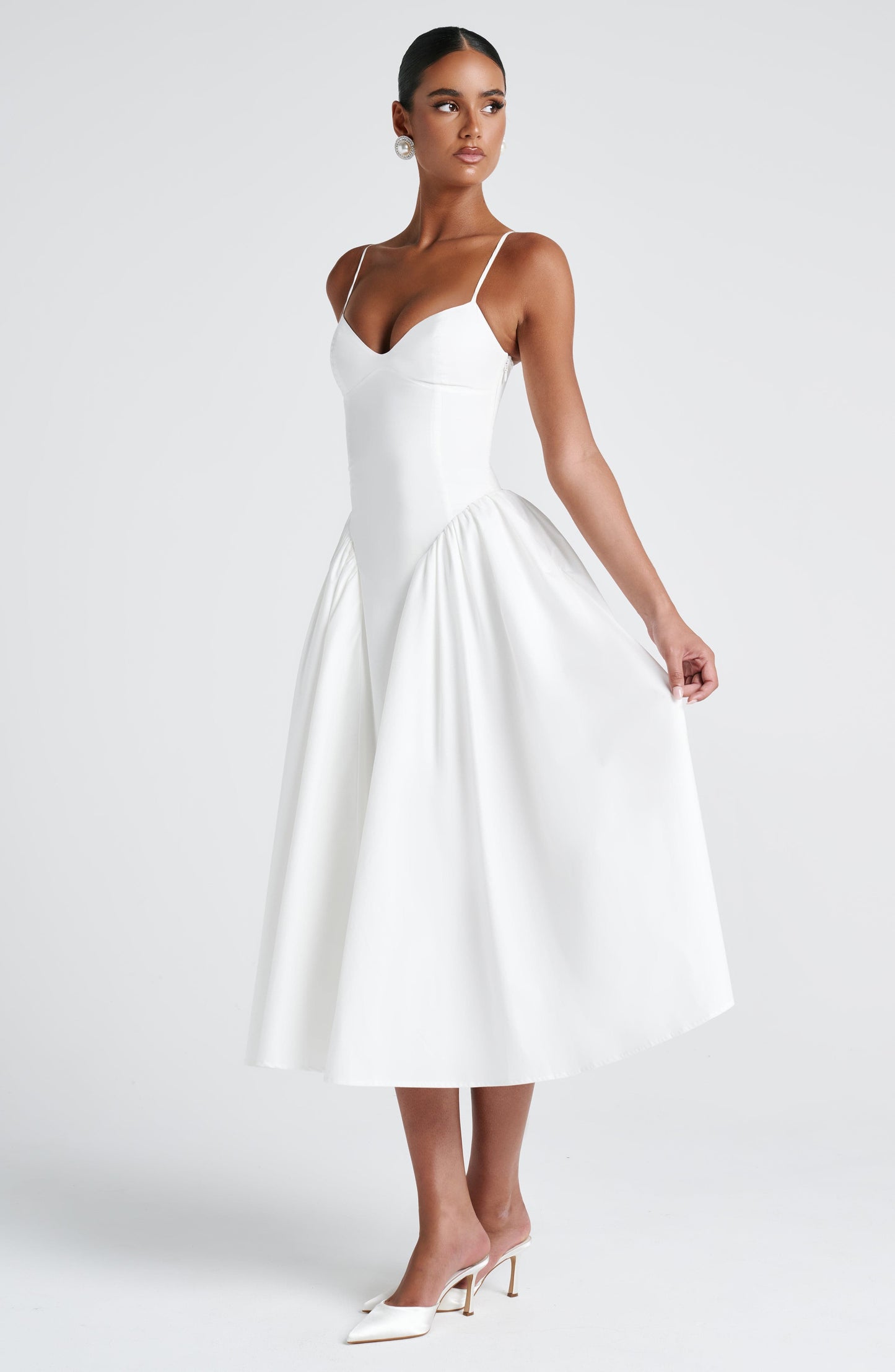 EMERSON MIDI DRESS - IVORY
