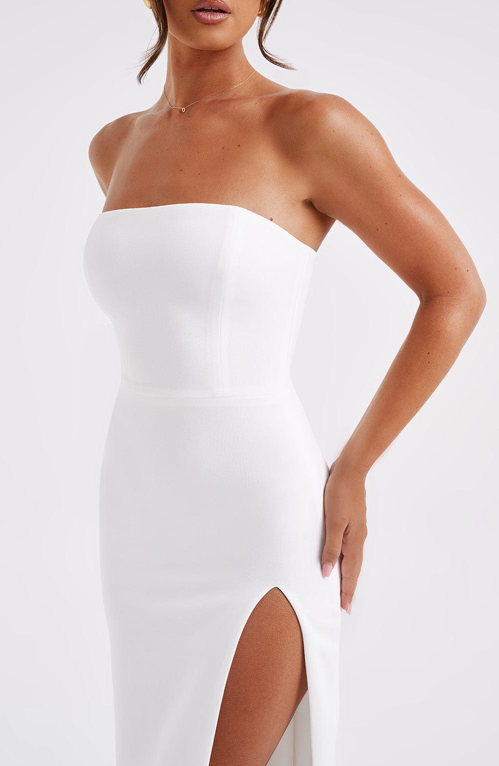 EMMALINE MIDI DRESS - IVORY