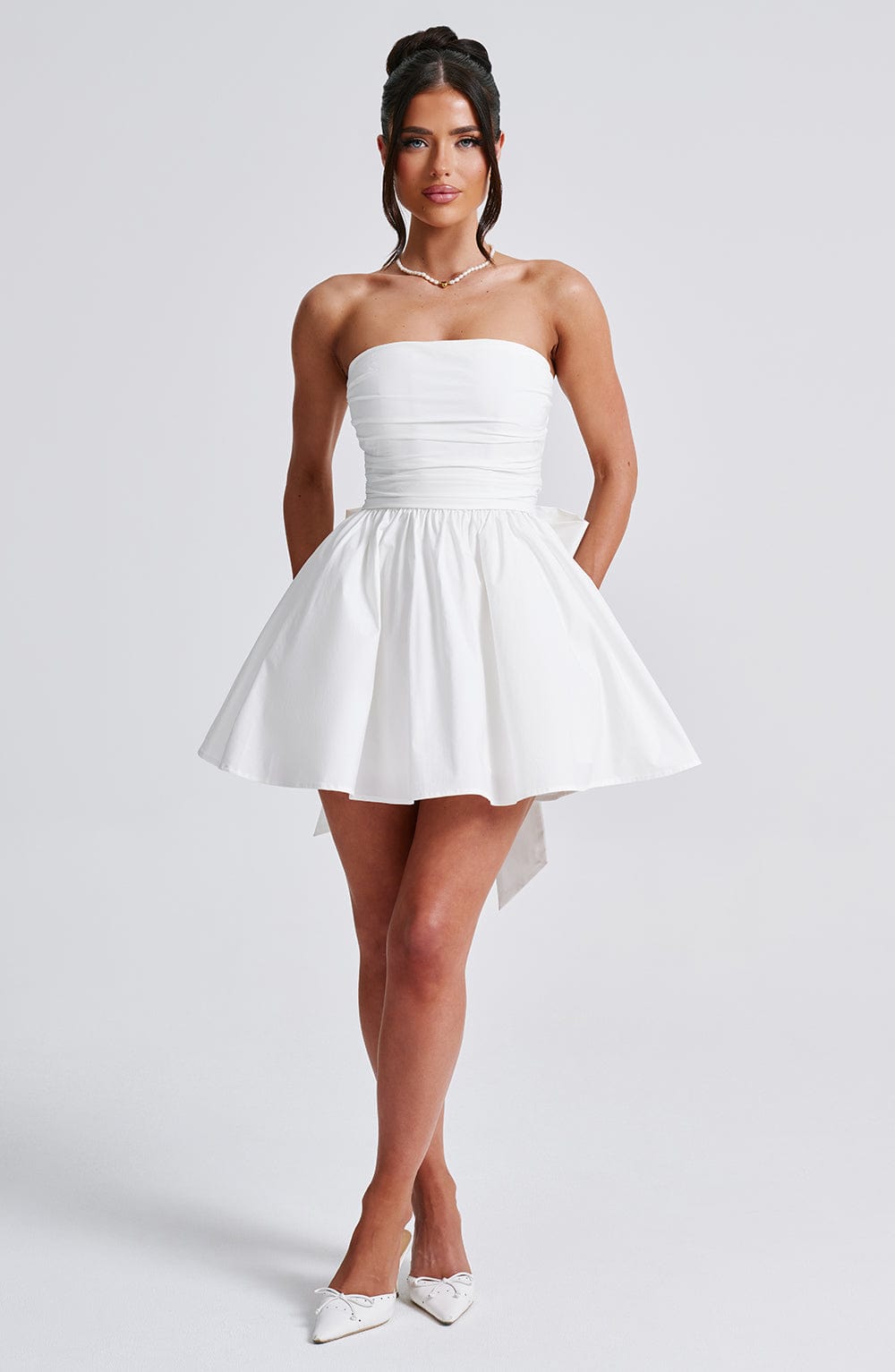 KATRINA MINI DRESS - IVORY