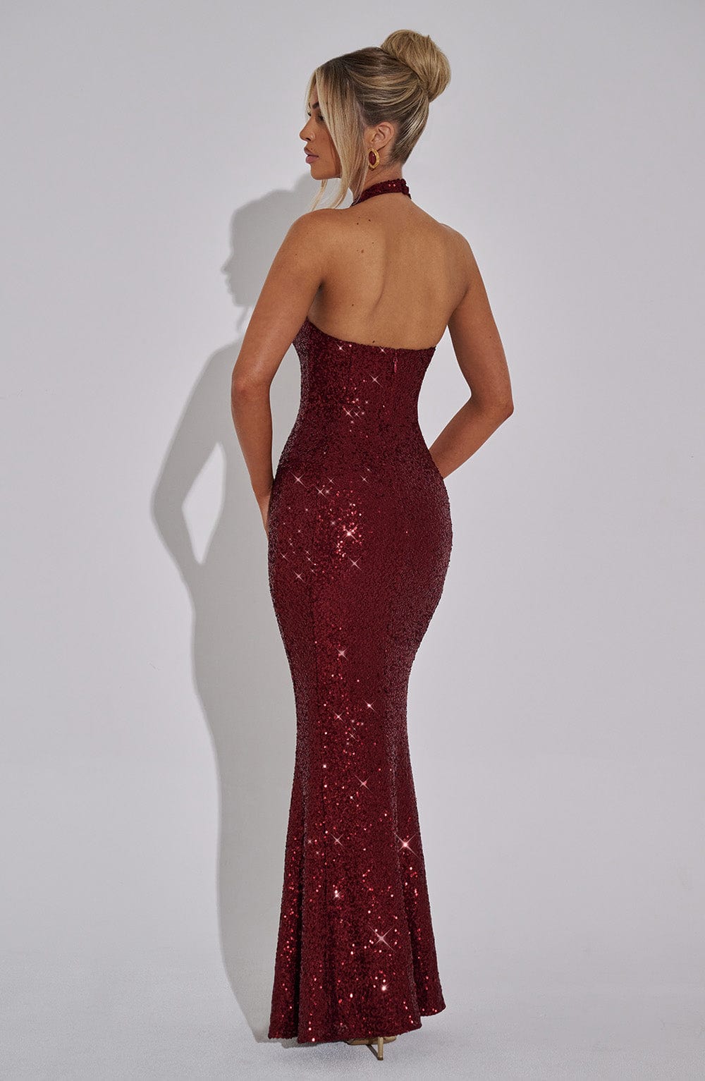 ODETTE MAXI DRESS - WINE