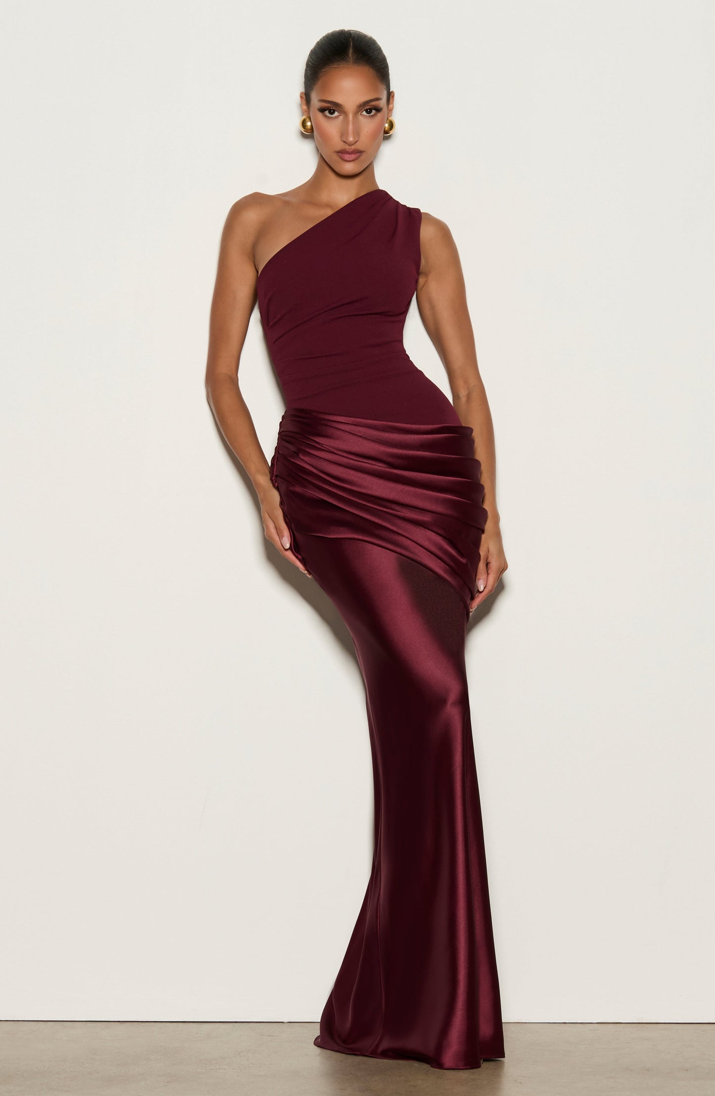 SADONA MAXI DRESS - CHERRY LACQUER