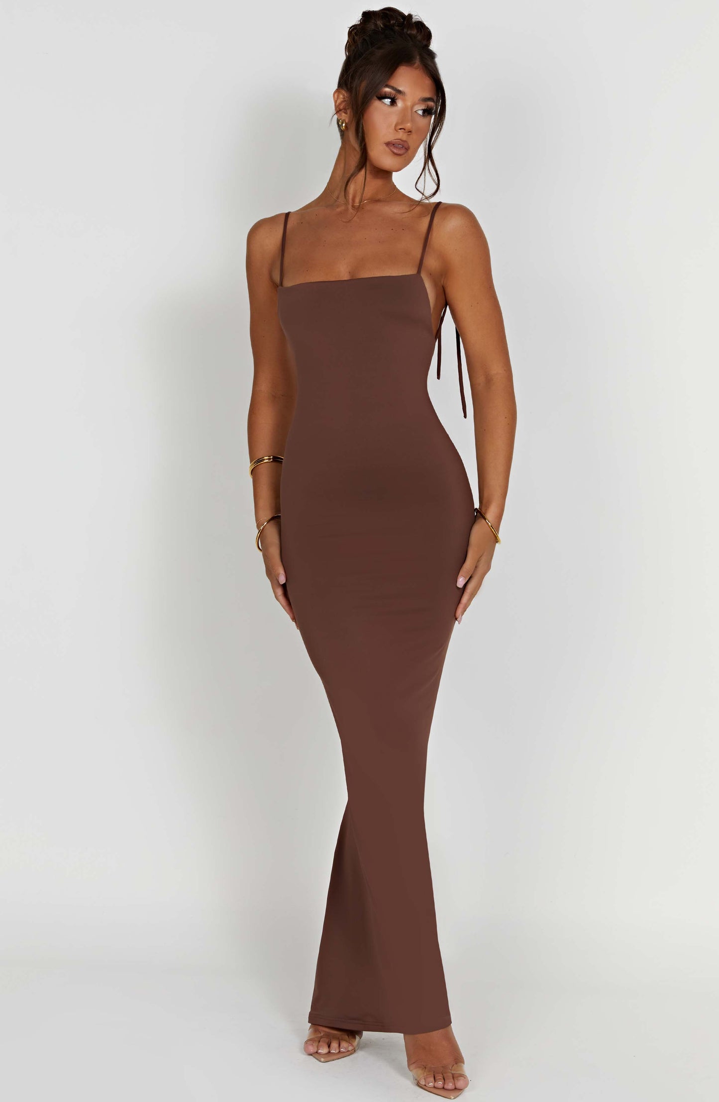 SANYA MAXI DRESS - CHOCOLATE