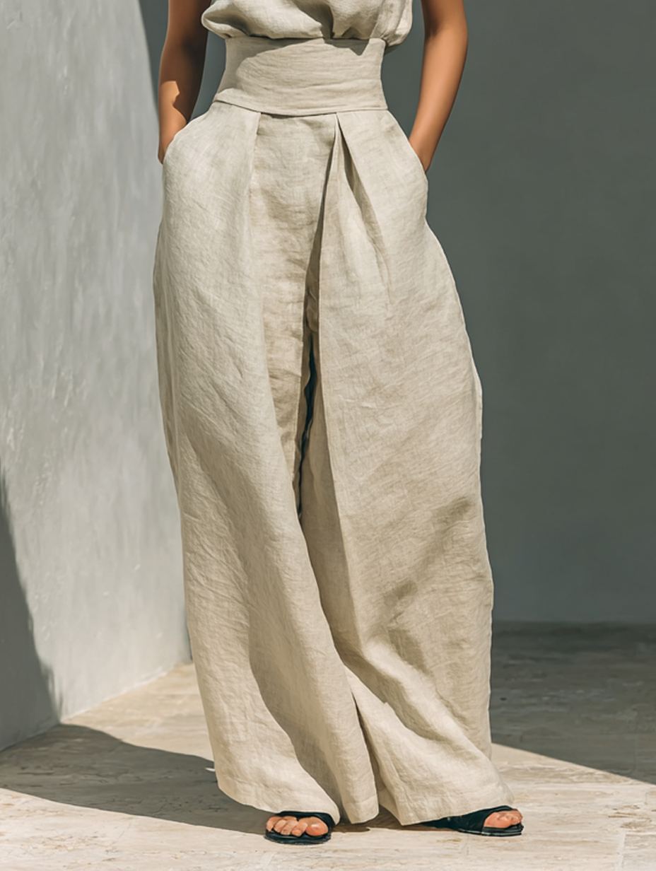 MARISSE™ - CONJUNTO MINIMALISTA DE LINO