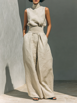 MARISSE™ - CONJUNTO MINIMALISTA DE LINO