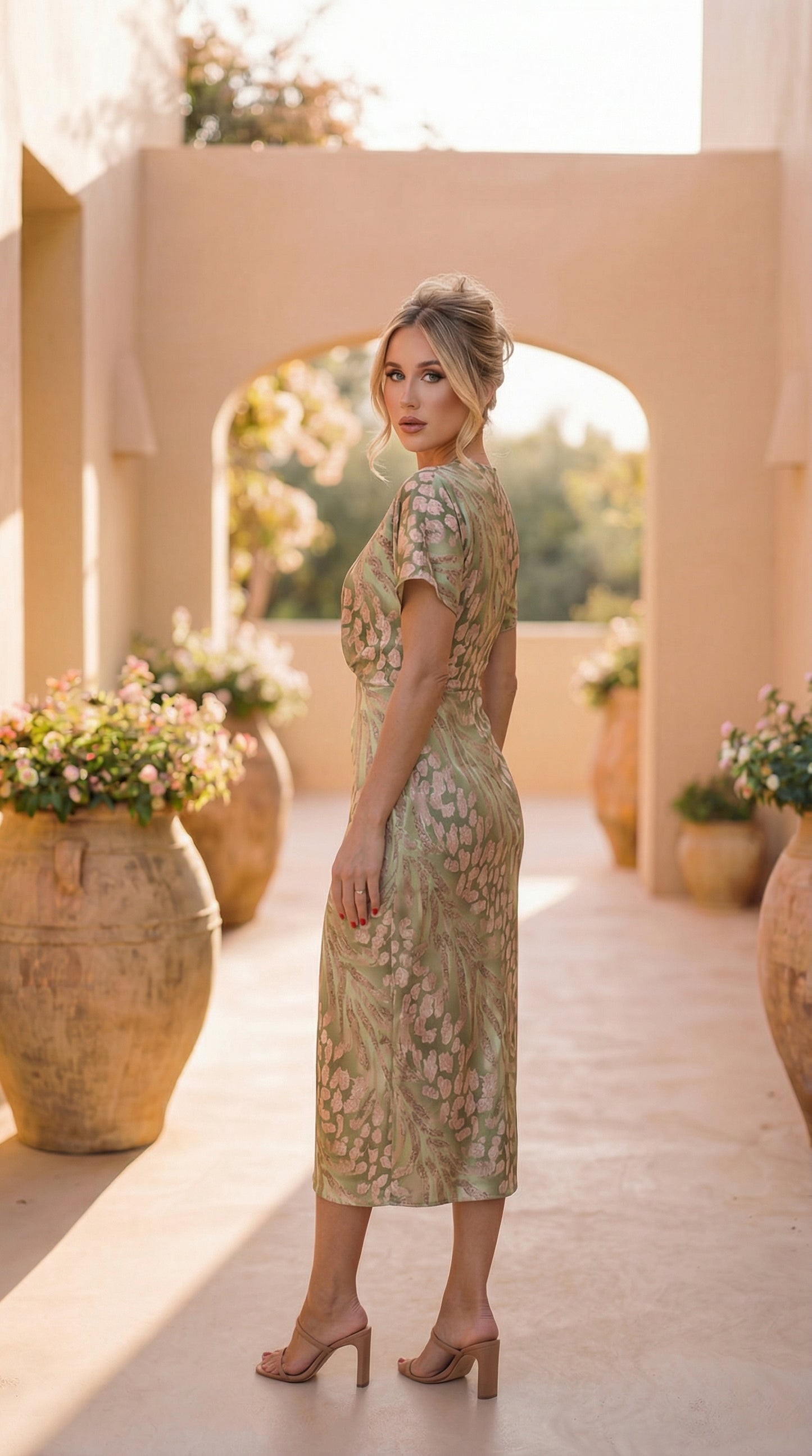 CALANDRA™ - VESTIDO NOTAS DORADAS