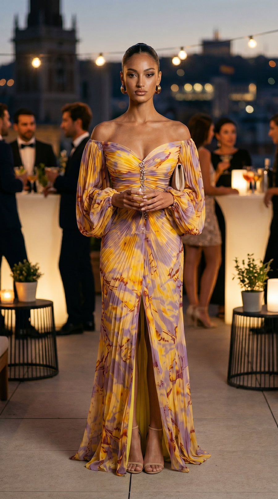 VELORA™ - VESTIDO CHIC CON ESCOTE EN V