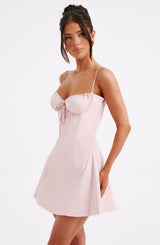 LACEY MINI DRESS - BLUSH