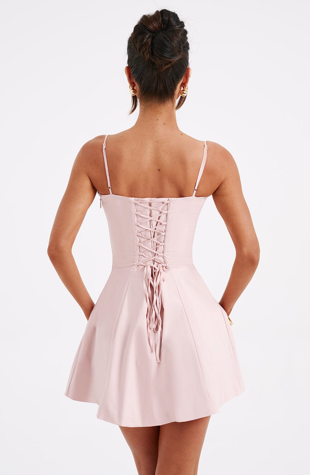 LACEY MINI DRESS - BLUSH