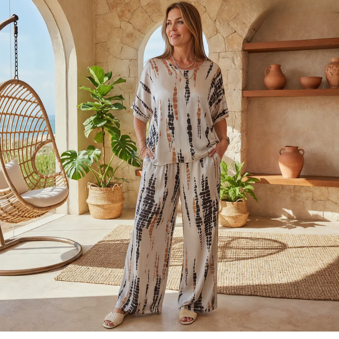 MARIE™ - CONJUNTO ESTAMPADO DE DOS PIEZAS CHIC
