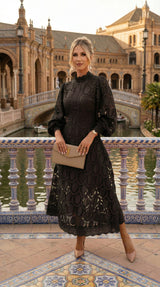 NOOR™ - VESTIDO ROMÁNTICO CON DETALLES REFINADOS