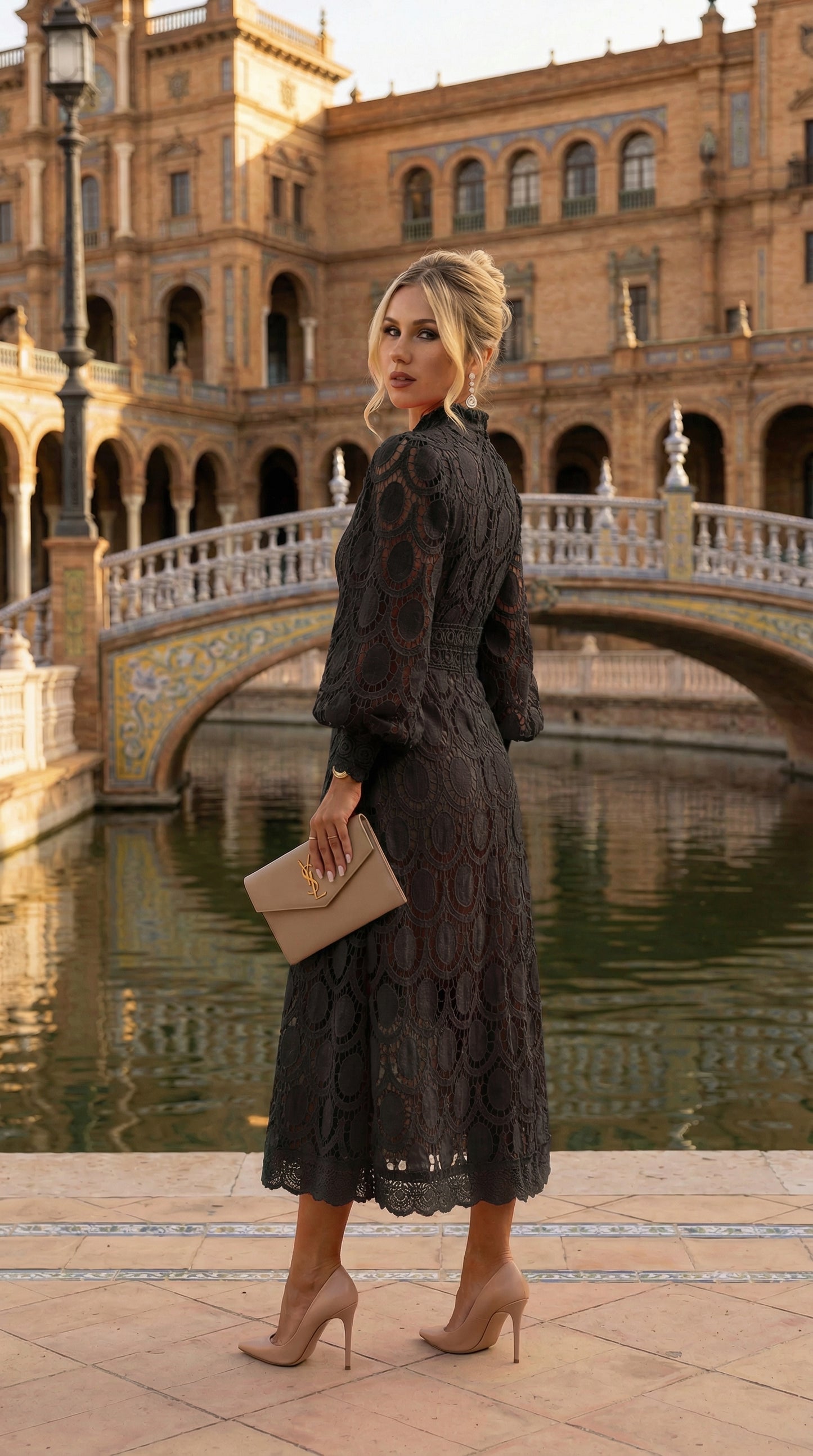 NOOR™ - VESTIDO ROMÁNTICO CON DETALLES REFINADOS