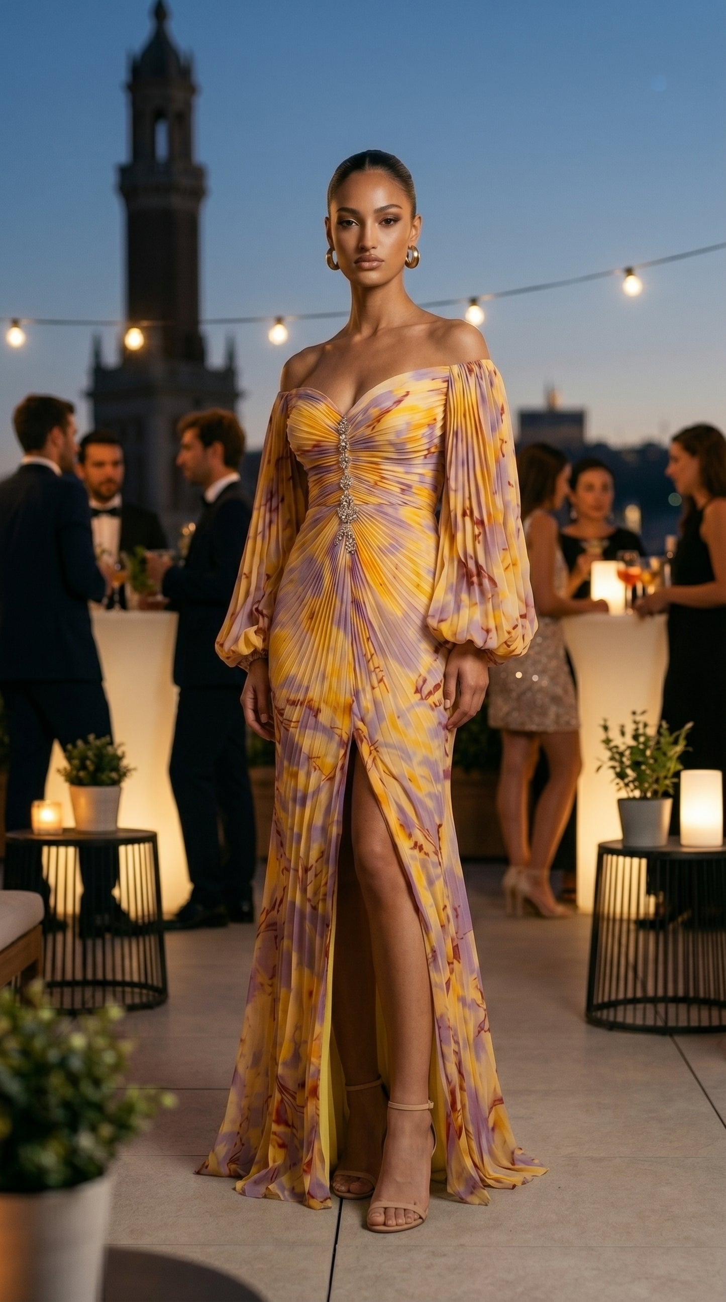 VELORA™ - VESTIDO CHIC CON ESCOTE EN V