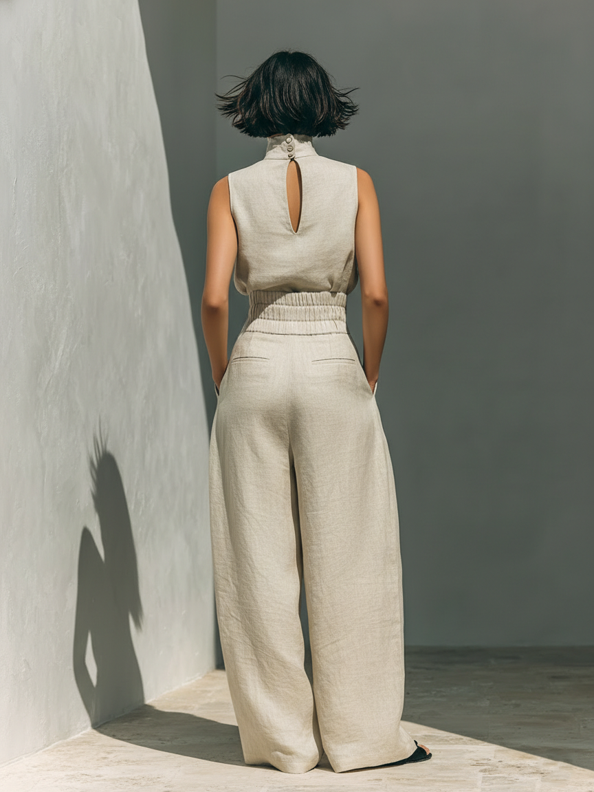 MARISSE™ - CONJUNTO MINIMALISTA DE LINO
