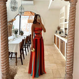 GIUSTELLA™ - VESTIDO MAXI CORPIÑO SIN TIRANTE ESTILO IMPACTANTE