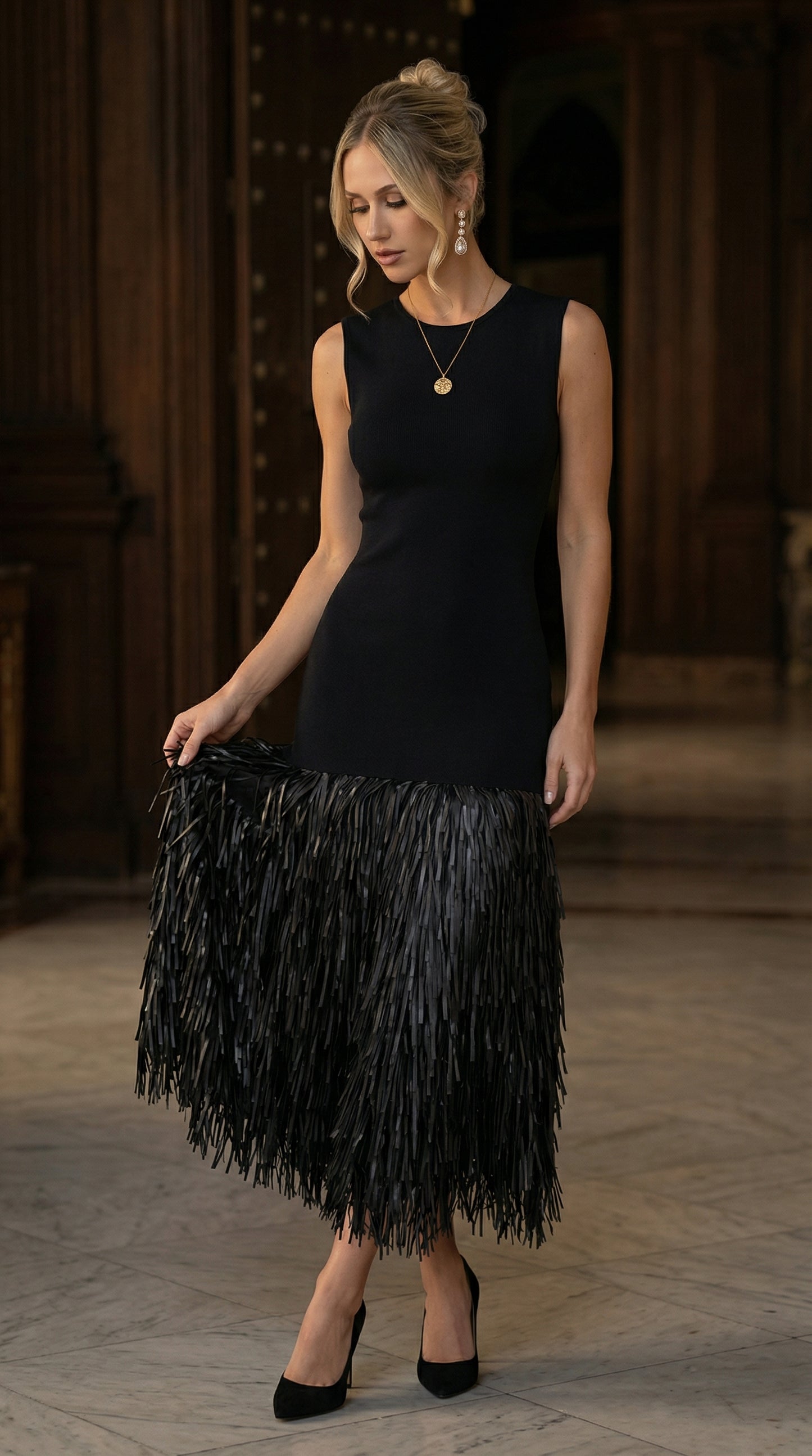ANA™ - VESTIDO DE FLECOS