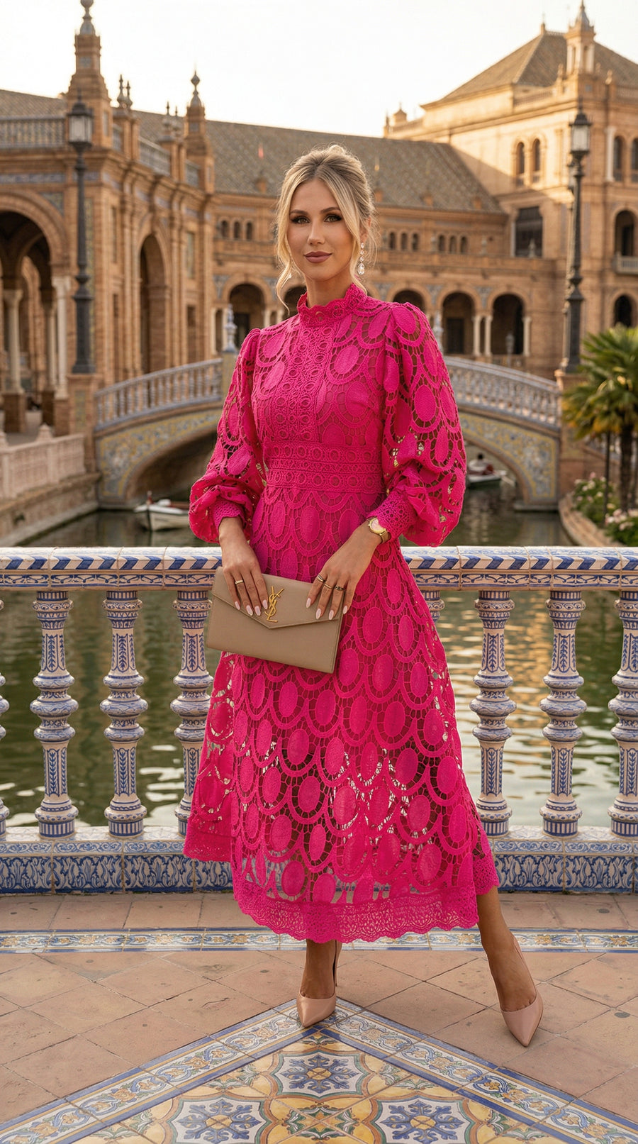 NOOR™ - VESTIDO ROMÁNTICO CON DETALLES REFINADOS