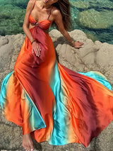 SOLARIA™ - VESTIDO MAXI CON DEGRADADO AL ATARDECER
