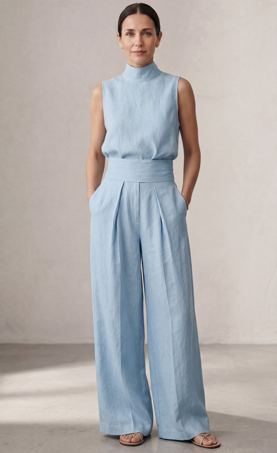MARISSE™ - CONJUNTO MINIMALISTA DE LINO
