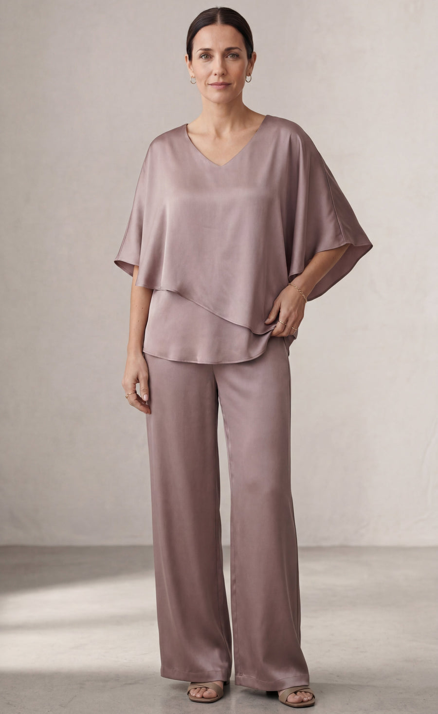 MARTHA™ - CONJUNTO DE DOS PIEZAS CON PANTALÓN DE PIERNA ANCHA