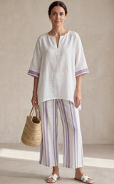 ALLEGRA™ - CAMISETA CÓMODA Y PANTALÓN DE BAMBÚ A RAYAS