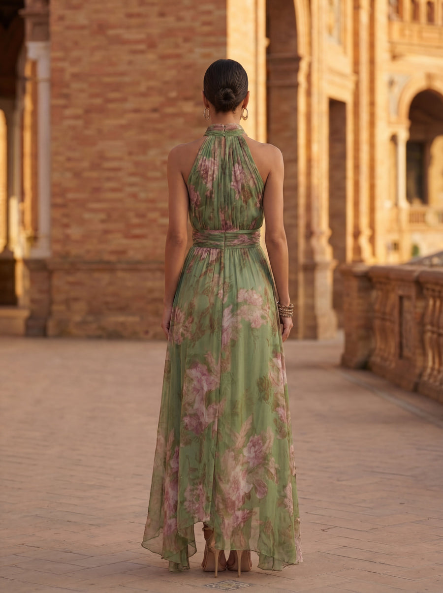 OLIVIA™ - VESTIDO LARGO ELEGANTE ESTAMPADO FLORAL