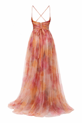 GISELLE™ - VESTIDO LARGO CON ESTAMPADO FLORAL