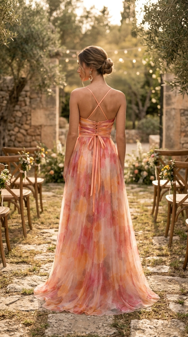 GISELLE™ - VESTIDO LARGO CON ESTAMPADO FLORAL