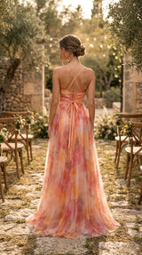 GISELLE™ - VESTIDO LARGO CON ESTAMPADO FLORAL