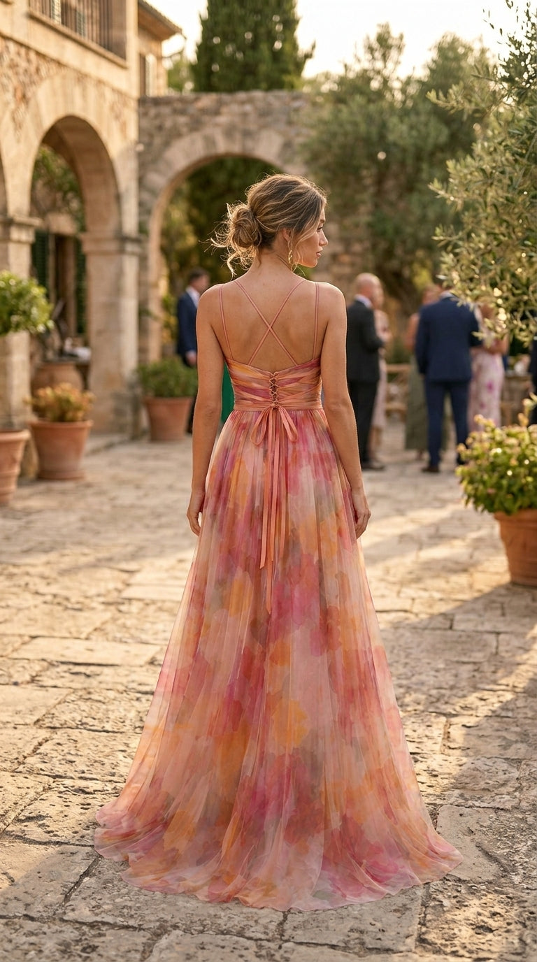 GISELLE™ - VESTIDO LARGO CON ESTAMPADO FLORAL