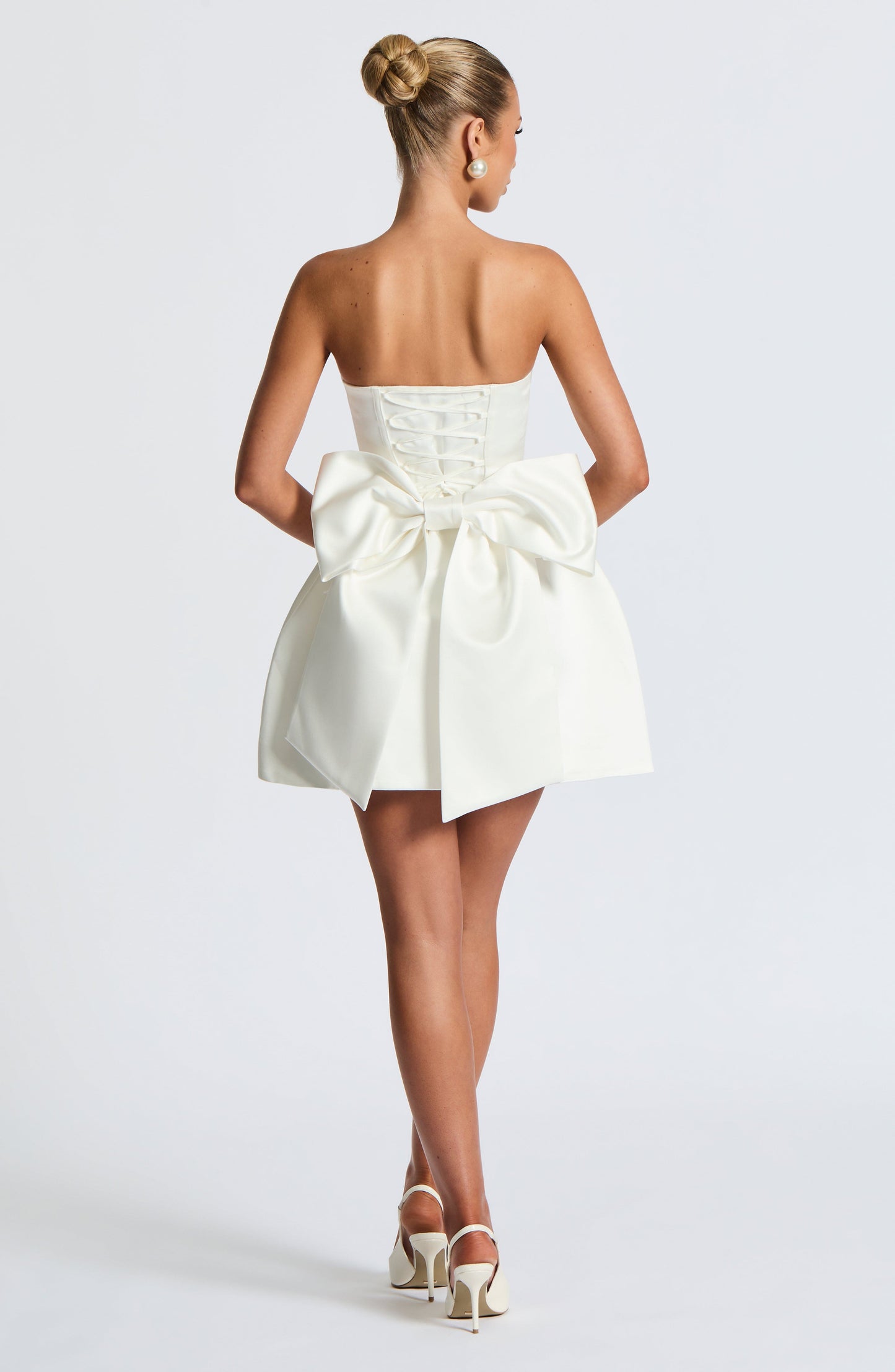 VESTIDO MINI ABBEY - MARFIL