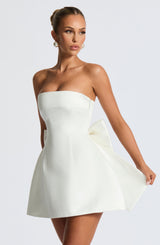 VESTIDO MINI ABBEY - MARFIL