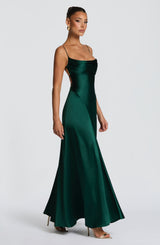 ADELINA MAXI DRESS - EMERALD