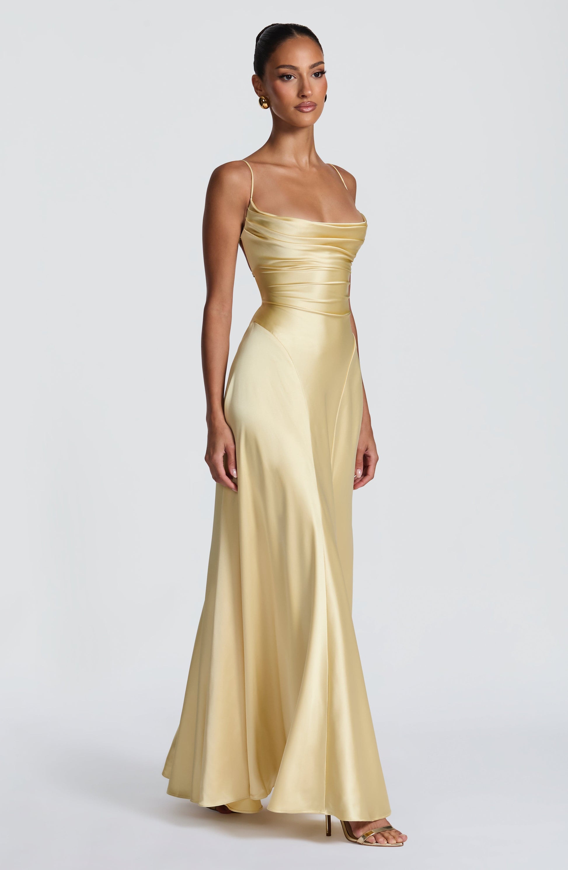 ADELINA MAXI DRESS - LEMON