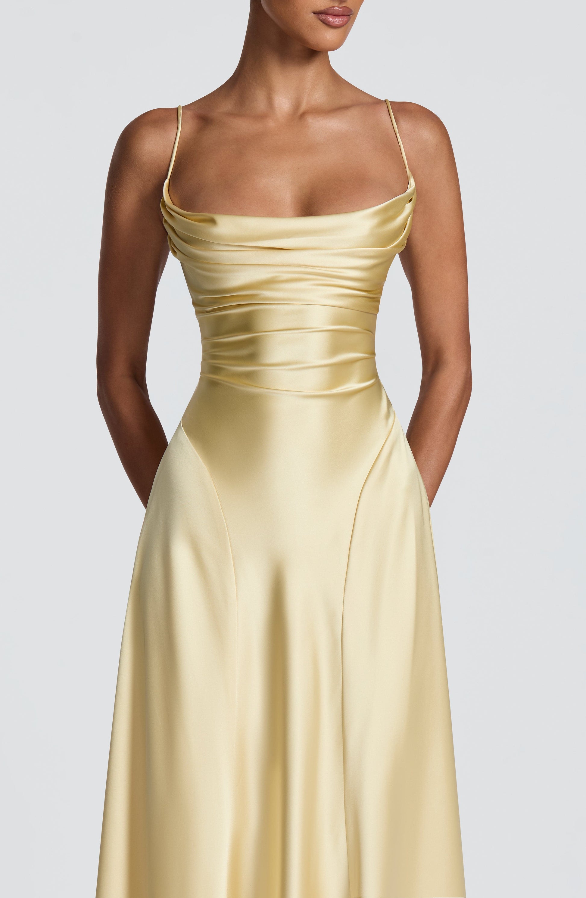 ADELINA MAXI DRESS - LEMON