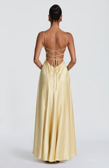 ADELINA MAXI DRESS - LEMON