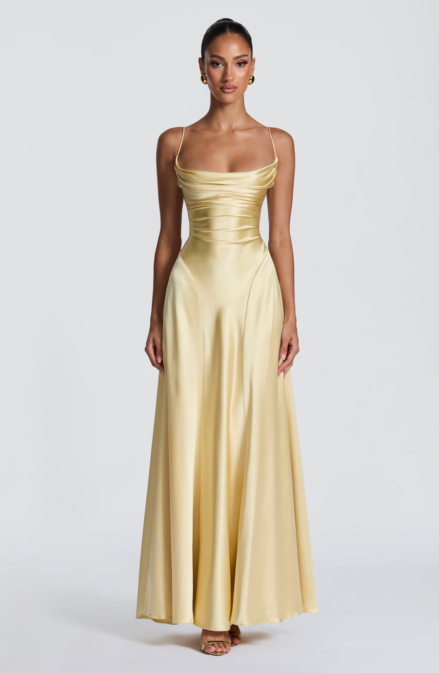 VESTIDO LARGO ADELINA - LIMÓN