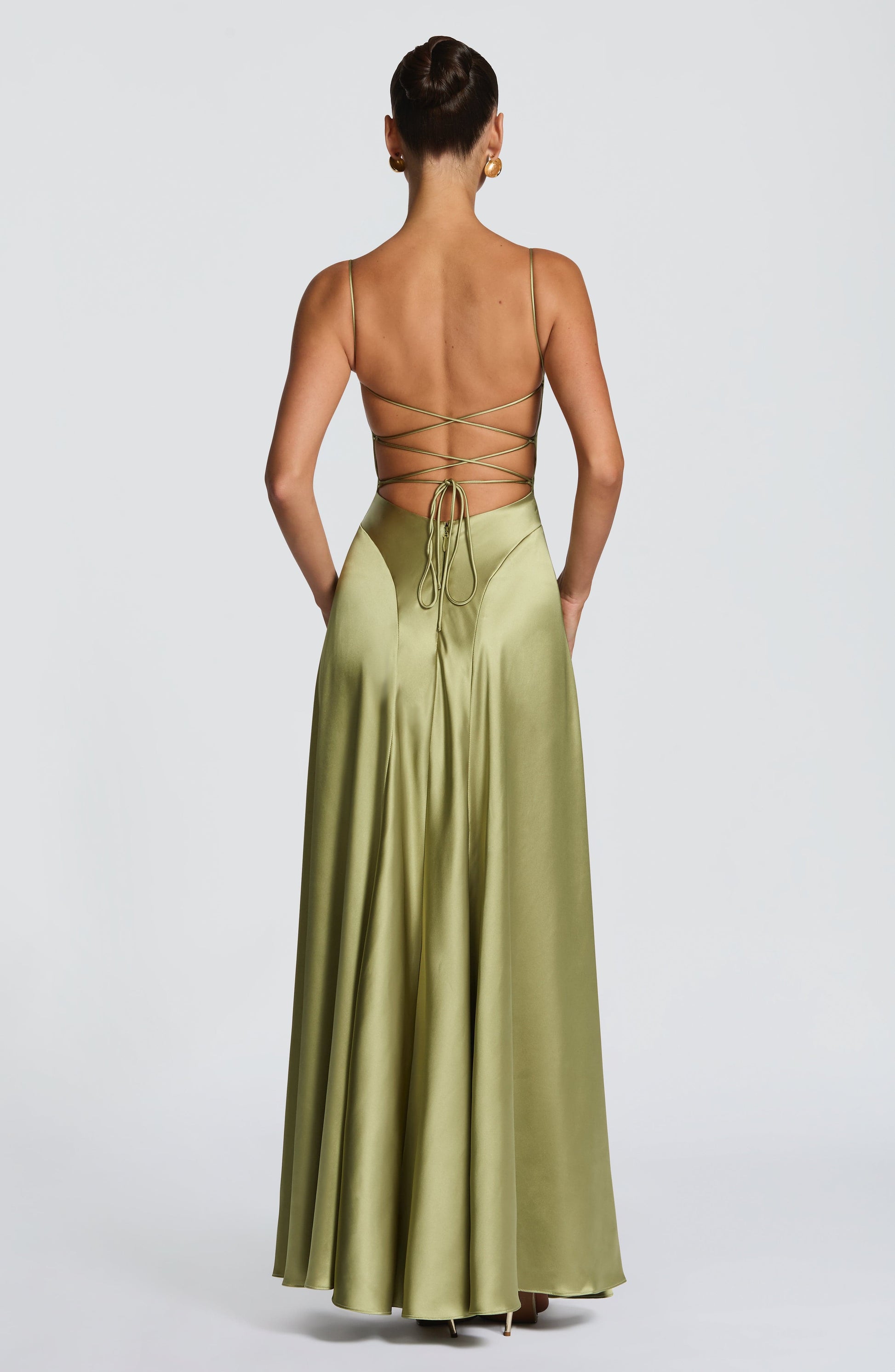 ADELINA MAXI DRESS - LIGHT OLIVE