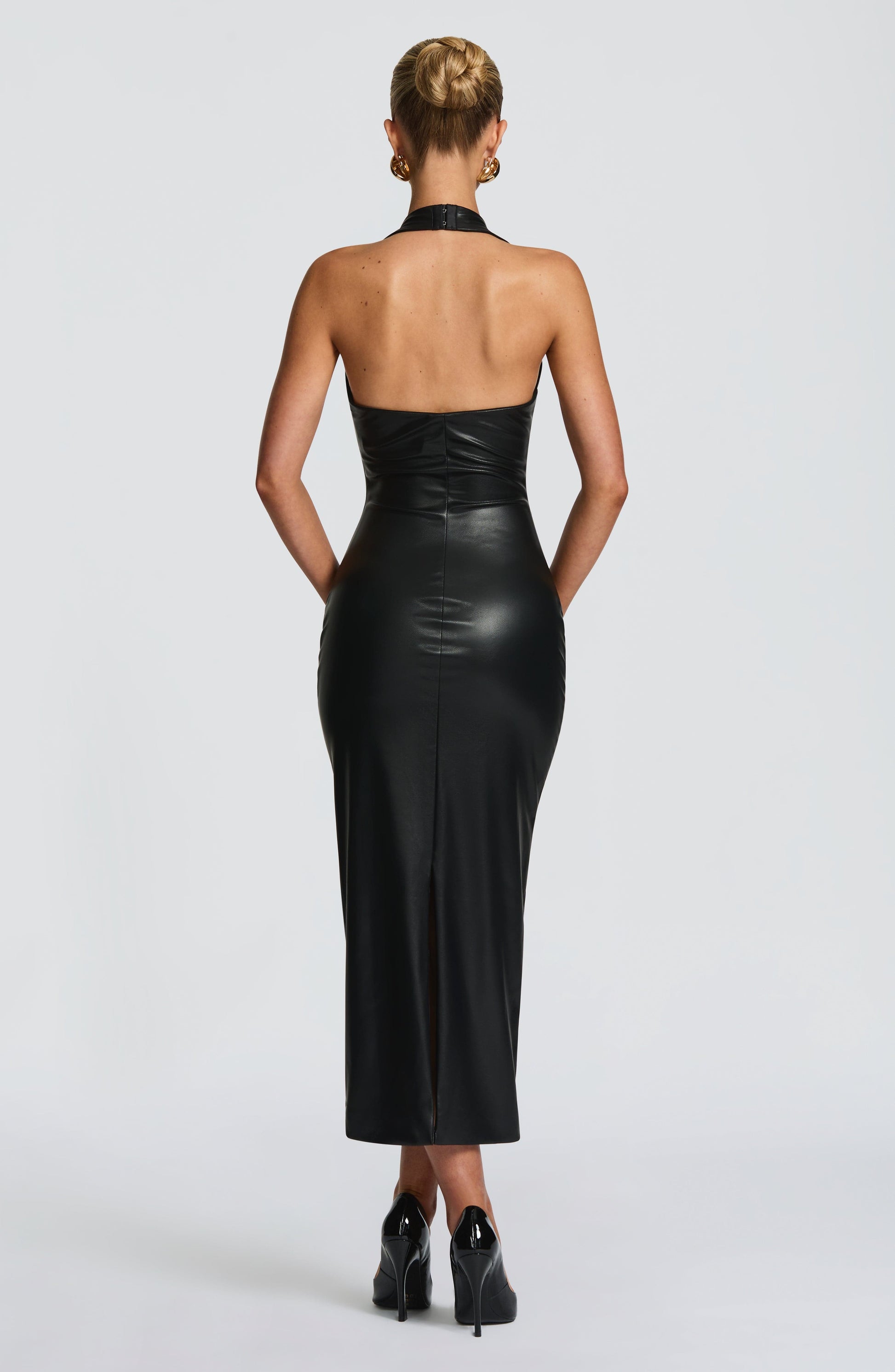AINSLEY MIDI DRESS - BLACK