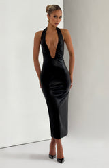 AINSLEY MIDI DRESS - BLACK