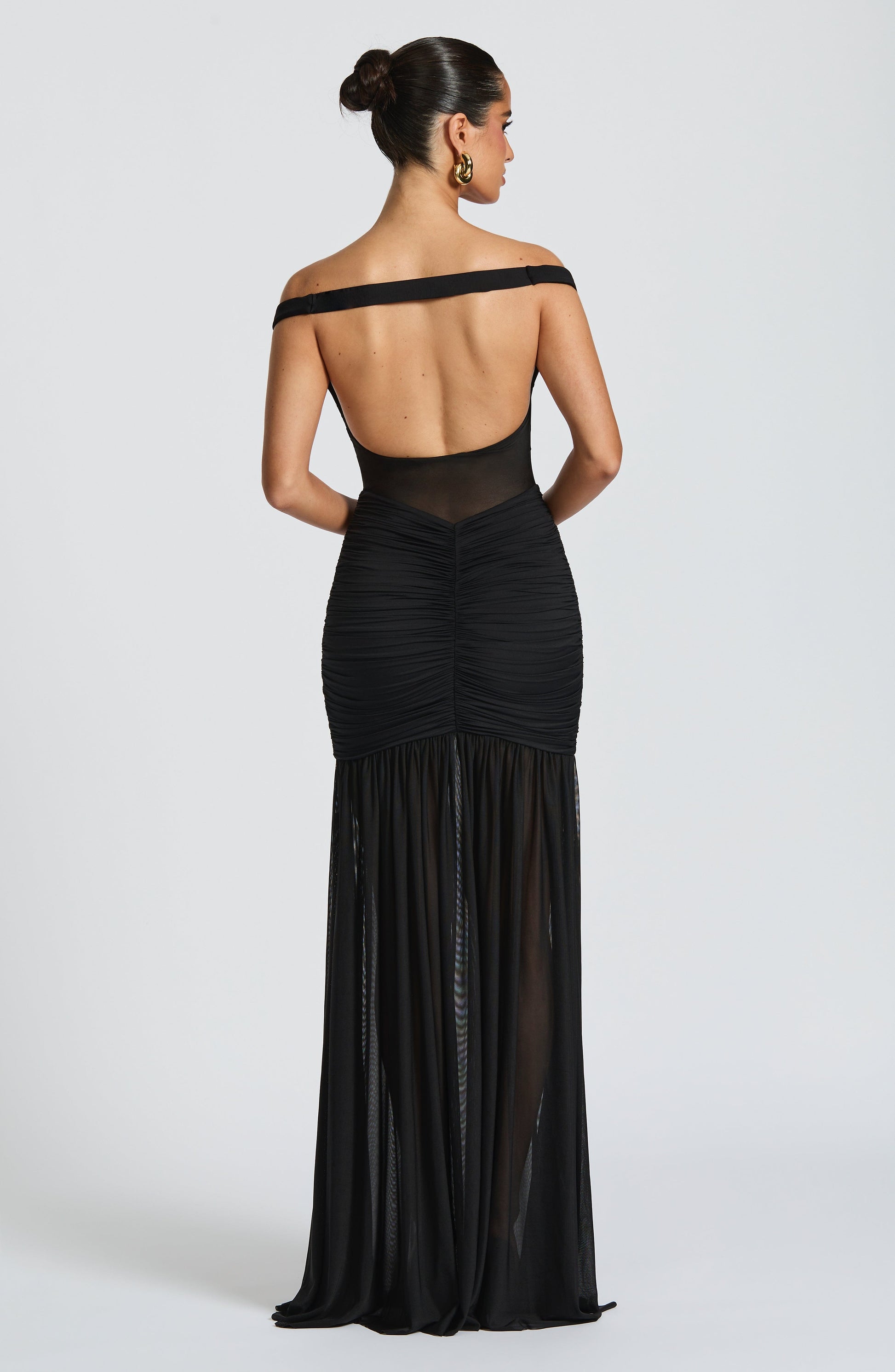 ALAIA MAXI DRESS - BLACK