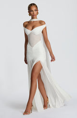 ALAIA MAXI DRESS - IVORY