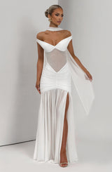 ALAIA MAXI DRESS - IVORY