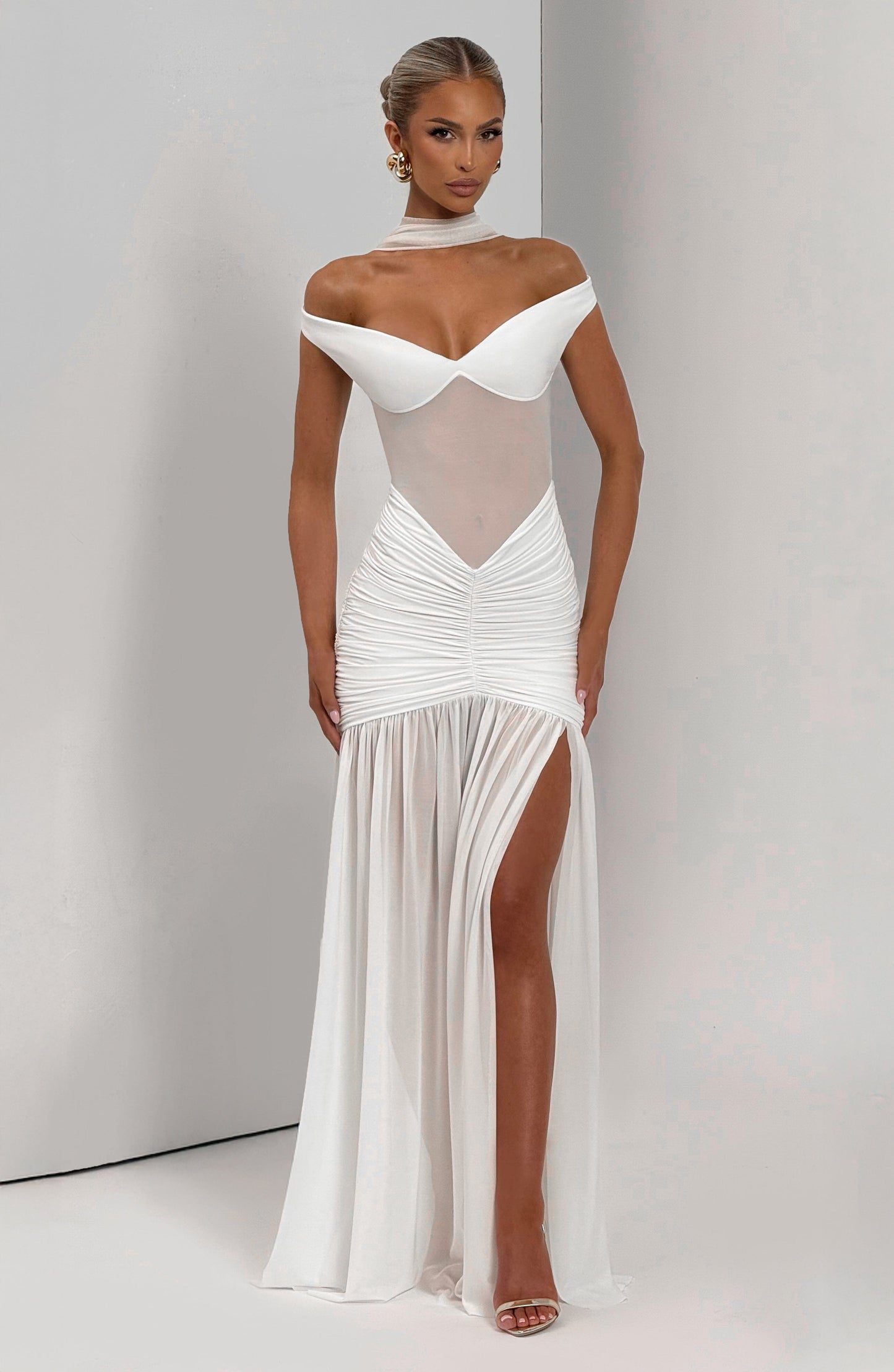 ALAIA MAXI DRESS - IVORY