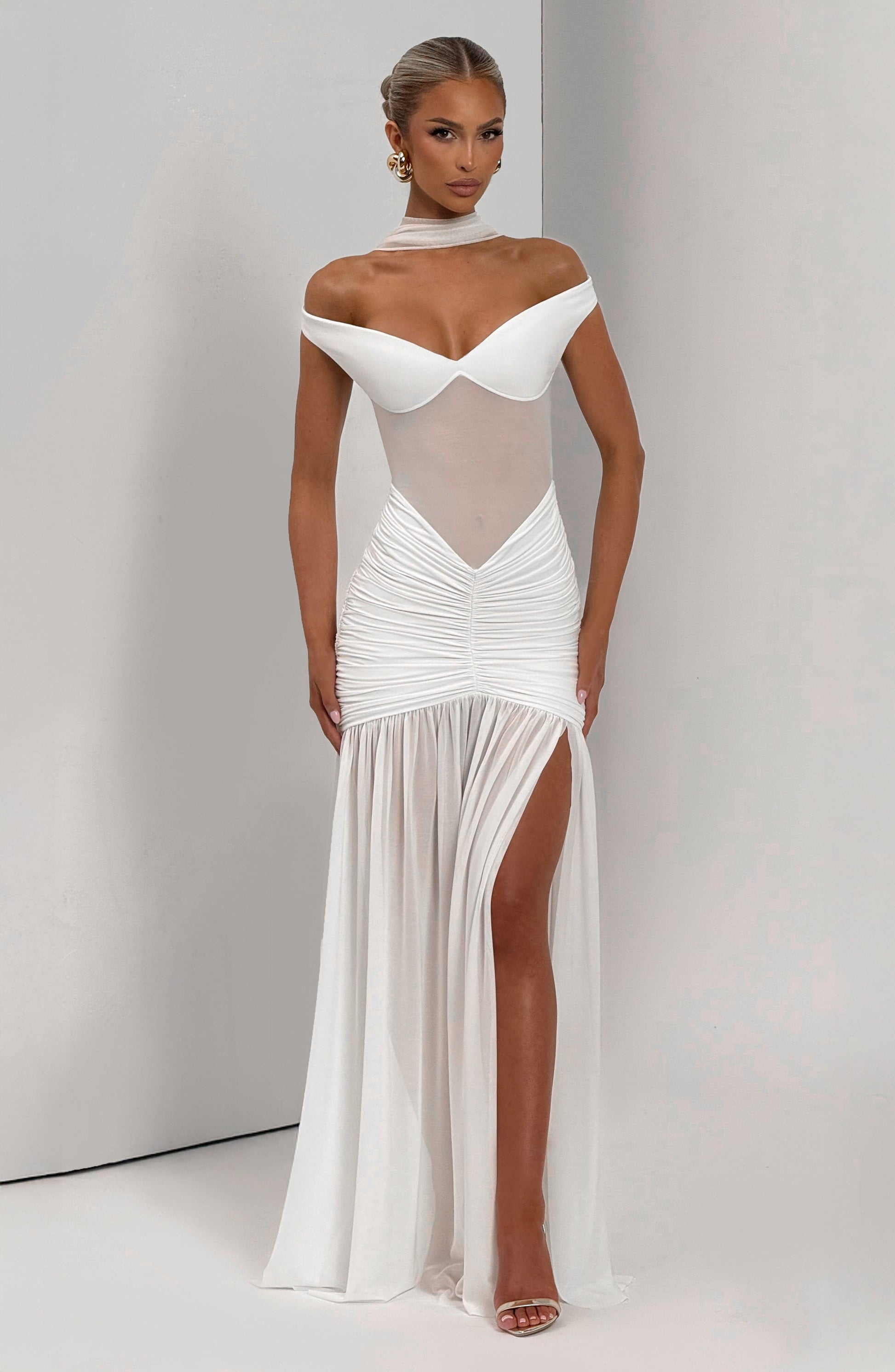 ALAIA MAXI DRESS - IVORY