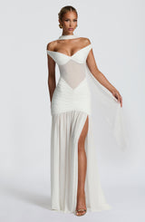 ALAIA MAXI DRESS - IVORY