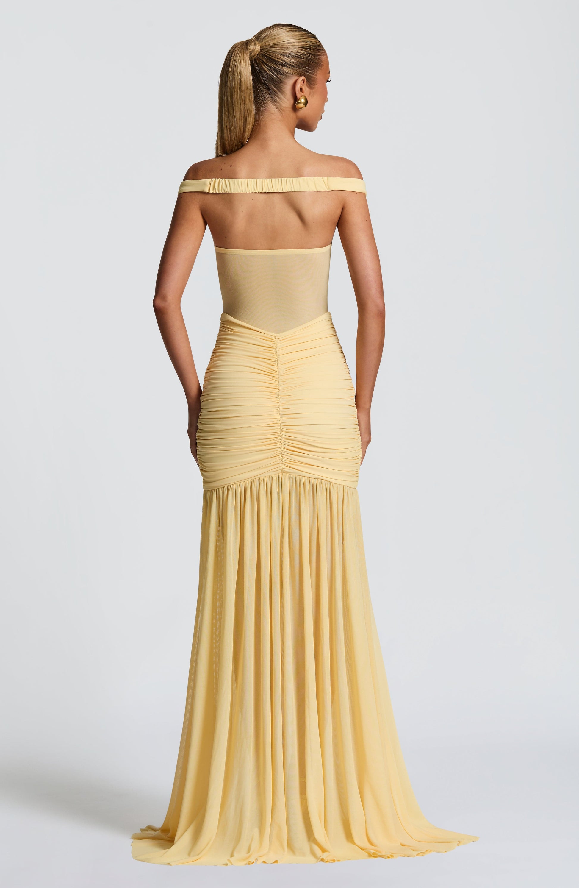 ALAIA MAXI DRESS - LEMON
